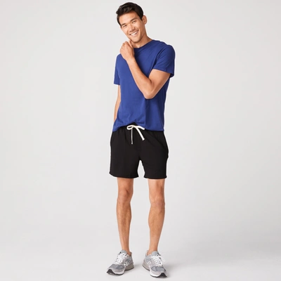 Monrow Relaxed Crewneck T-shirt In Navy Blue
