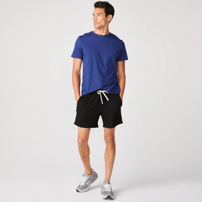 Monrow Relaxed Crewneck T-shirt In Navy Blue