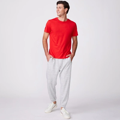 Monrow Relaxed Crew In Deep Red
