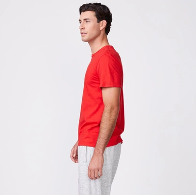 Monrow Relaxed Crew In Deep Red