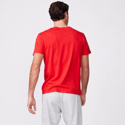 Monrow Relaxed Crew In Deep Red