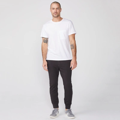 Monrow Relaxed Pocket Crew In White