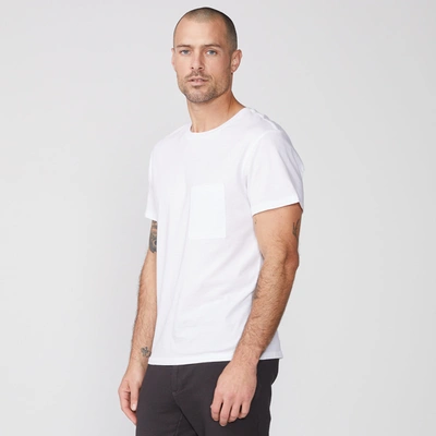 Monrow Relaxed Pocket Crew In White