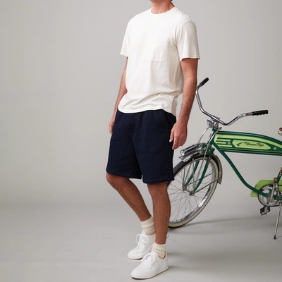 Monrow Relaxed Pocket Crew In Off White