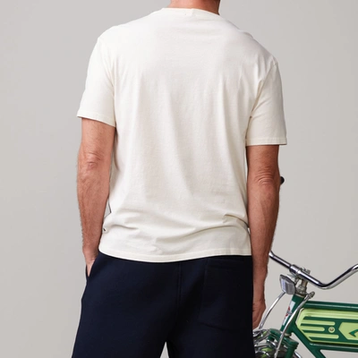 Monrow Relaxed Pocket Crew In Off White