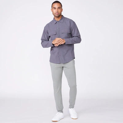 Monrow Shirt Jacket In Neptune