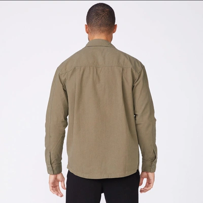 Monrow Shirt Jacket In Military Green