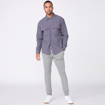 Monrow Shirt Jacket In Neptune
