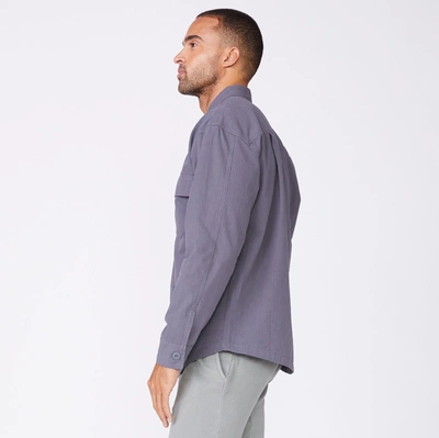 Monrow Shirt Jacket In Neptune