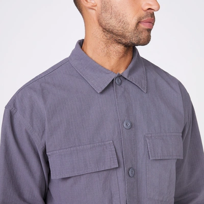 Monrow Shirt Jacket In Neptune