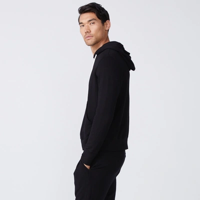 Monrow Slouchy Pullover Hoody In Black