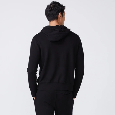 Monrow Slouchy Pullover Hoody In Black