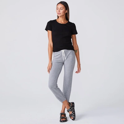 Monrow Super Fine Jersey Oversized Crew Neck Tee In Black