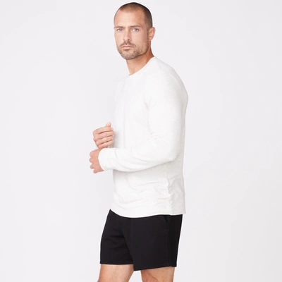 Monrow Supersoft Crew Neck Sweatshirt In Ash