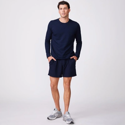 Monrow Supersoft Fleece Crew Neck Sweatshirt In Inca