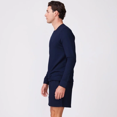 Monrow Supersoft Fleece Crew Neck Sweatshirt In Inca