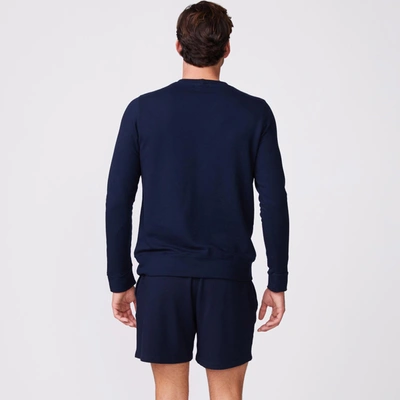 Monrow Supersoft Fleece Crew Neck Sweatshirt In Inca
