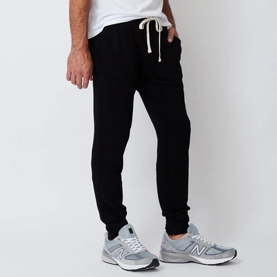 Monrow Supersoft Fleece Jogger In Black