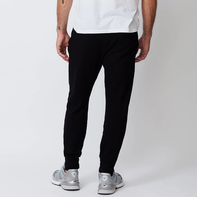 Monrow Supersoft Fleece Jogger In Black