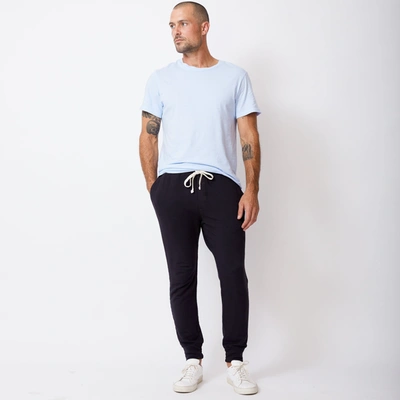 Monrow Supersoft Fleece Jogger In Faded Black