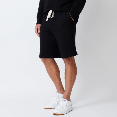 Monrow Supersoft Fleece Shorts In Black