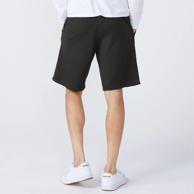 Monrow Supersoft Fleece Shorts In Faded Black