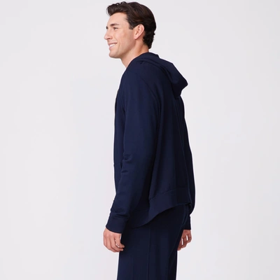 Monrow Supersoft Fleece Zip Up Hoody In Inca