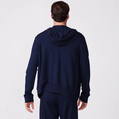Monrow Supersoft Fleece Zip Up Hoody In Inca