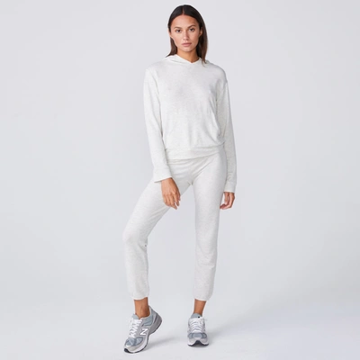 Monrow Supersoft Pullover Hoody In Ash