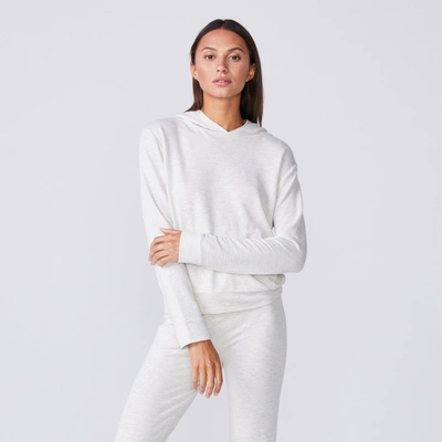 Monrow Supersoft Pullover Hoody In Ash