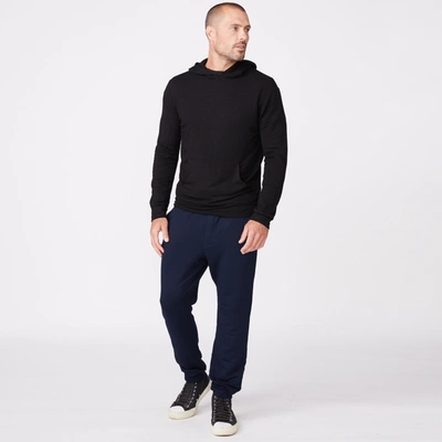 Monrow Supersoft Pullover Hoody In Black