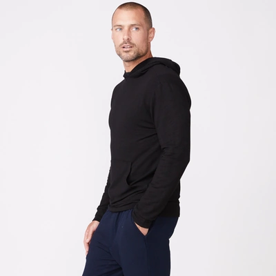 Monrow Supersoft Pullover Hoody In Black