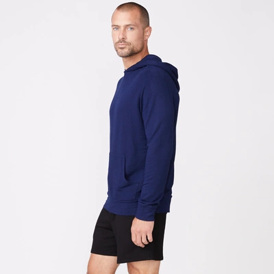 Monrow Supersoft Pullover Hoody In Navy