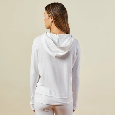 Monrow Supersoft Pullover Hoody In White