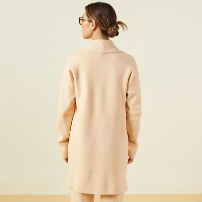 Monrow Supersoft Sweater Knit Cardigan In Vanilla