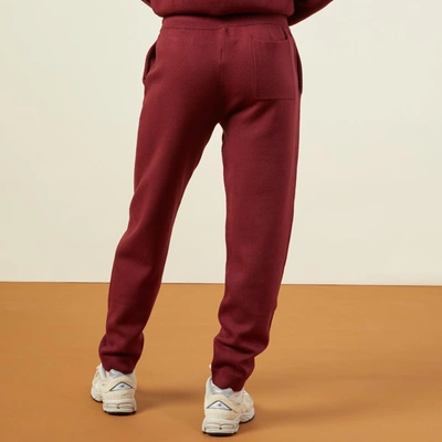 Shop Monrow Supersoft Sweater Knit Cuffed Jogger In Rhubarb