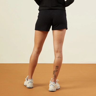 Monrow Supersoft Vintage Shorts - Black In Black