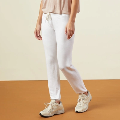 Monrow Supersoft Vintage Sweatpants In White