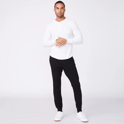 Monrow Thermal Henley In White