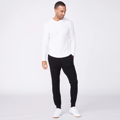 Monrow Thermal Henley In White