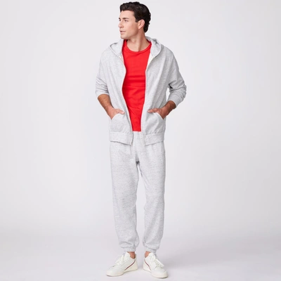 Monrow Vintage Weekend Sweats In Heather Grey