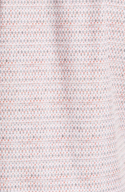 Rodd & Gunn Kirkwood Cotton Poplin Geo Print Sports Fit Button Down Shirt In Sunset