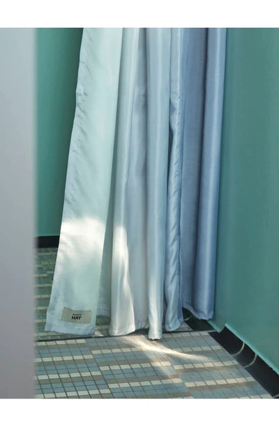 Shop Hay Aquarelle Gradient Shower Curtain In Ice Blue