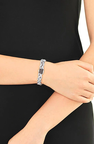 Shop John Hardy 'braided Chain' Semiprecious Stone Bracelet In Silver/ Black Sapphire