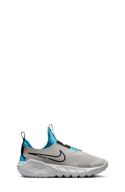 Shop Nike Kids' Flex Runner 2 Slip-on Running Shoe In Iron/ Black/ Blue/ White