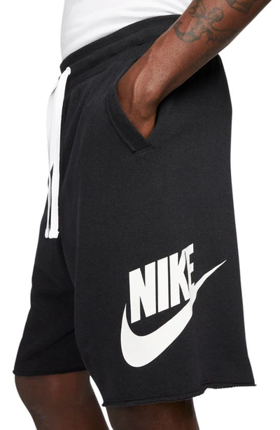 Shop Nike Club Alumni Sweat Shorts In Black/ White/ White