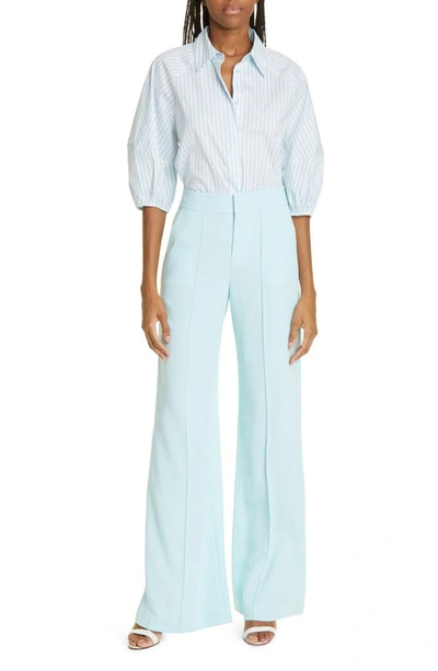 Shop Alice And Olivia Dylan Wide Leg Trousers In Julep