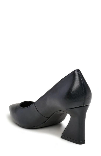 Shop Vince Camuto Hailenda Pointed Toe Pump In Black Leather