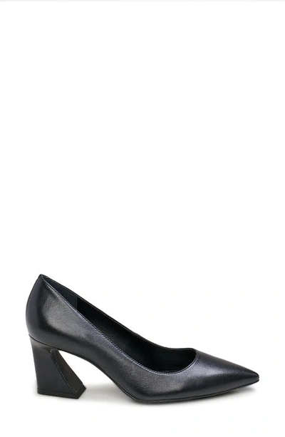 Shop Vince Camuto Hailenda Pointed Toe Pump In Black Leather