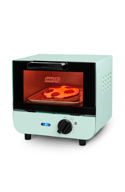 Shop Dash Mini Toaster Oven In Aqua